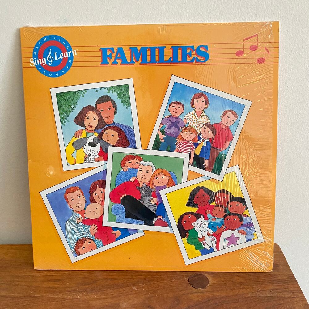 Vintage 1989 Families Sing & Learn Vinyl Record
